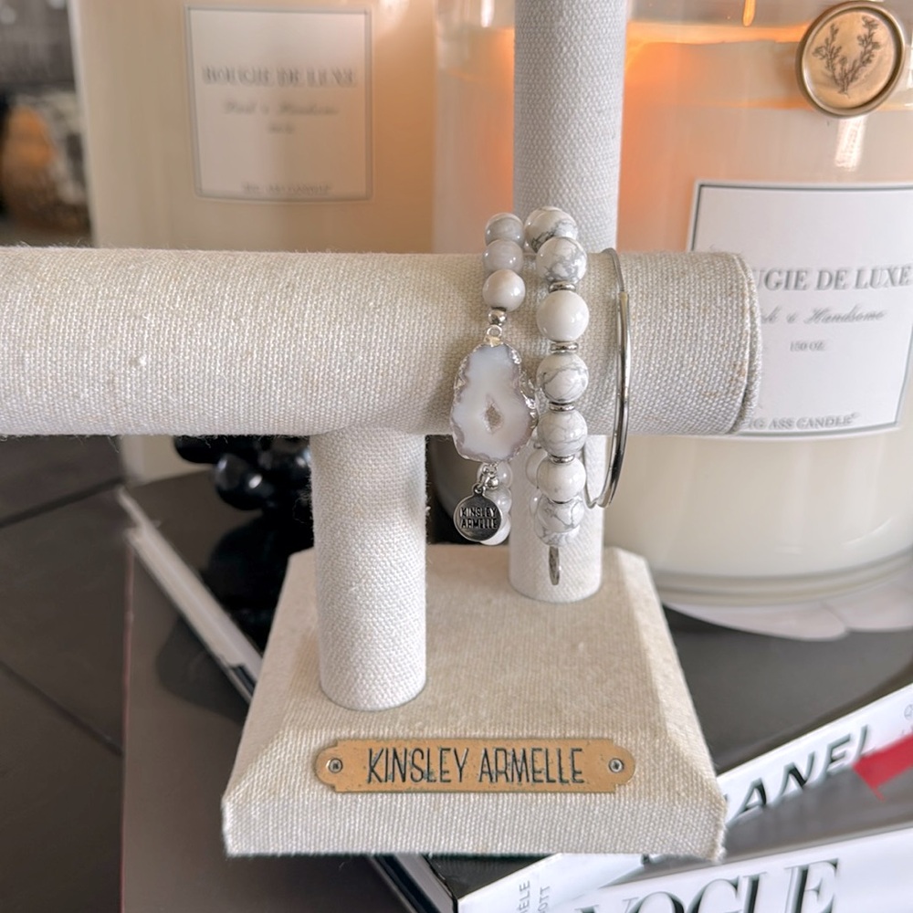 Kinsley Armelle Silver And White Stack